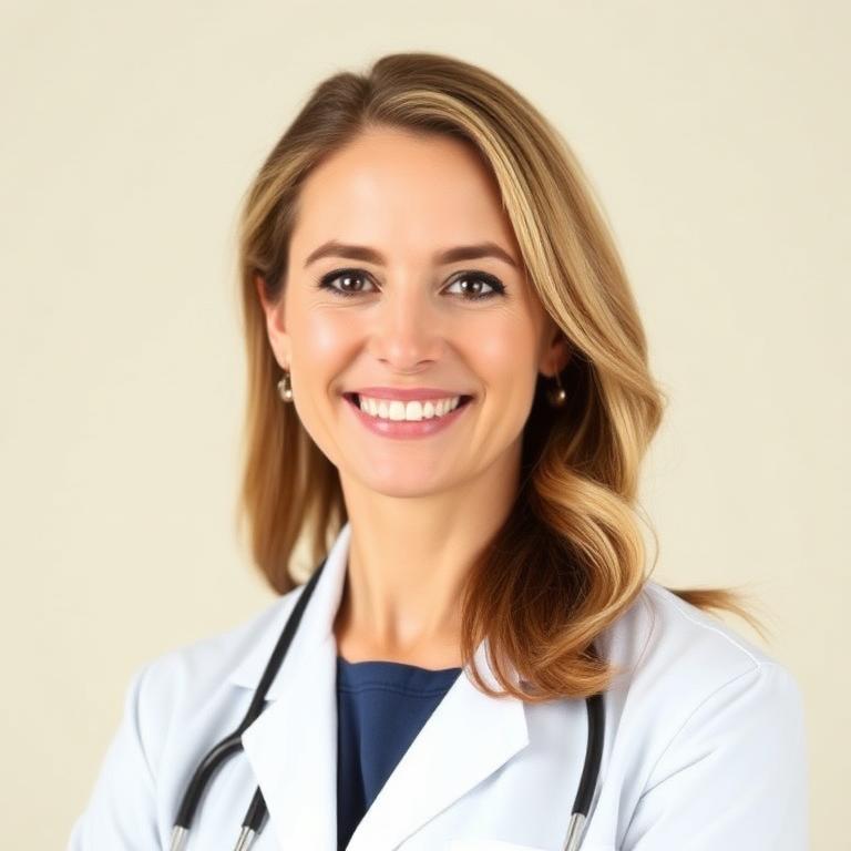 Portrait of Dr. Maria Example, M.D.